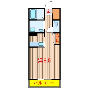 間取図 京成松戸線/習志野駅 徒歩15分 3階 築3年