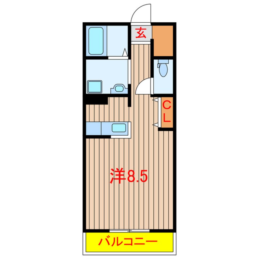 間取図 京成松戸線/習志野駅 徒歩15分 3階 築3年