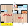 京成松戸線/薬園台駅 徒歩7分 3階 築浅 1LDKの間取り