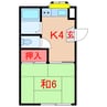 京成松戸線/習志野駅 徒歩7分 1階 築36年 1Kの間取り