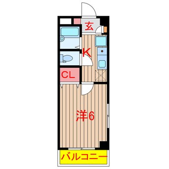 間取図 新京成電鉄新京成線/二和向台駅 徒歩4分 2階 築22年