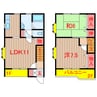 京成松戸線/二和向台駅 徒歩10分 1-2階 築21年 2LDKの間取り