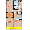 エスポワール（鎌ヶ谷） 2LDKの間取り