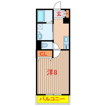 間取図 クオーレ薬円台Ⅲ