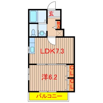 間取図 新京成電鉄新京成線/高根公団駅 徒歩3分 1階 1年未満