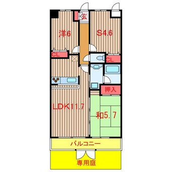 間取図 新京成電鉄新京成線/習志野駅 徒歩10分 1階 築25年