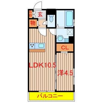 間取図 新京成電鉄新京成線/前原駅 徒歩9分 1階 築4年