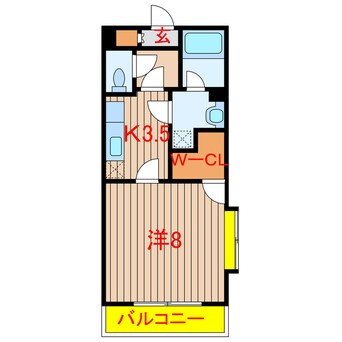 間取図 新京成電鉄新京成線/二和向台駅 徒歩11分 1階 築14年