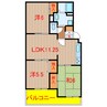 京成本線/実籾駅 徒歩24分 2階 築30年 3LDKの間取り