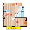 リッチモッチ 1LDKの間取り