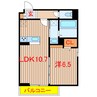 京成松戸線/前原駅 徒歩5分 3階 築浅 1LDKの間取り