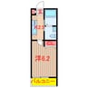 メゾンドアルク 1Kの間取り