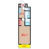 京成松戸線/薬園台駅 徒歩2分 2階 1年未満 1Kの間取り