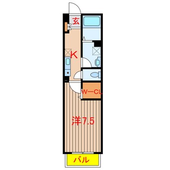 間取図 東葉高速鉄道/船橋日大前駅 徒歩7分 2階 築4年
