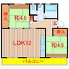 東葉高速鉄道/飯山満駅 徒歩7分 2階 築48年 2LDKの間取り