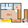 クラシオ北習志野 1Kの間取り