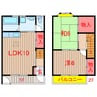 霜村ハイツ 2LDKの間取り