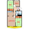 薬園台ハイツ５号棟 3LDKの間取り