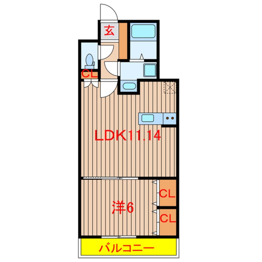 間取図 ミリアビタ飯山満Ⅱ