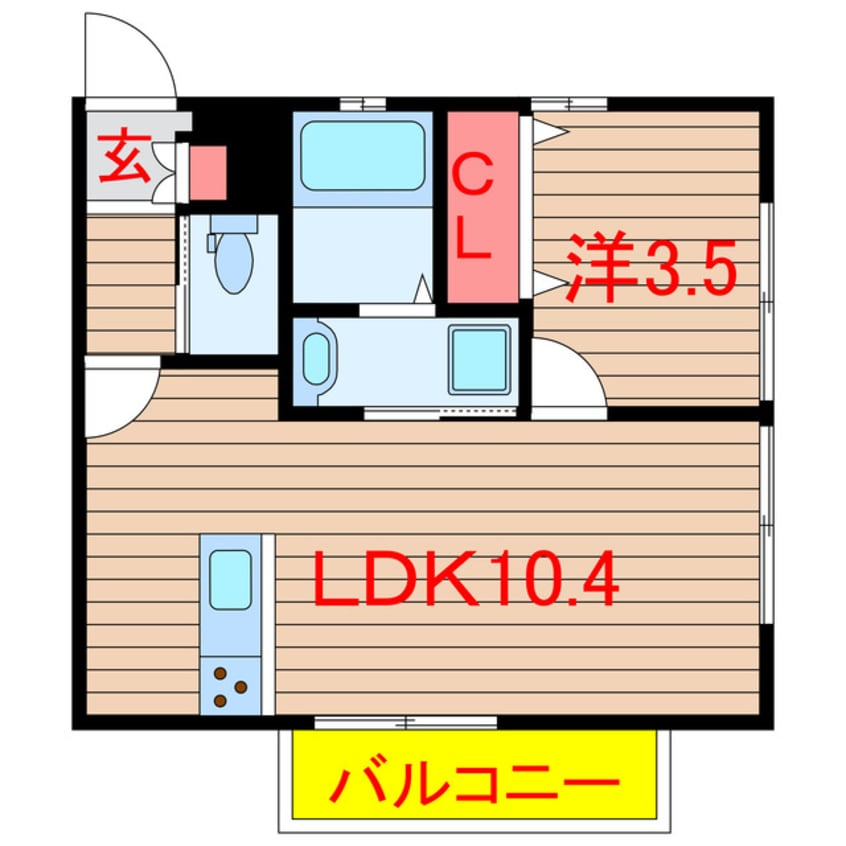間取図 ラディアント新高根