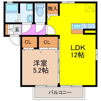 間取図 グリーンヒルＫ－Ⅱ