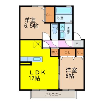 間取図 ビブレ原口