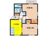 アメニティ裕 2DKの間取り