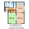 バリュージュ富の原 2Kの間取り