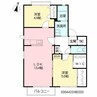 ディアス松並 2LDKの間取り