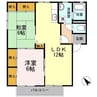 ディアス池田A-C棟 2LDKの間取り