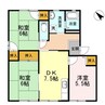 ディアス池田D‐Ｉ棟 3DKの間取り