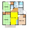 ディアス池田D‐Ｉ棟 3DKの間取り