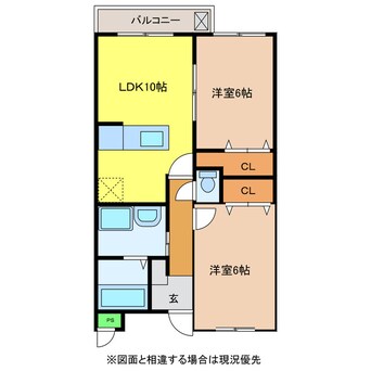 間取図 ＡＥＲＩＥ三城