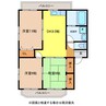 エクセルハイム 3DKの間取り