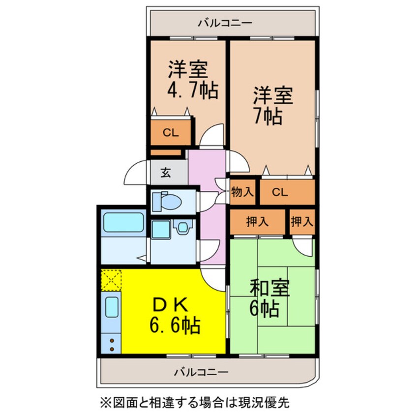 間取図 ルネス・コスモ