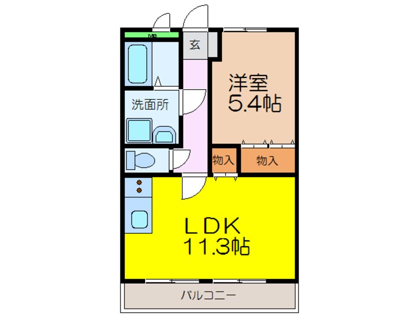 間取図 プランドール弐番館