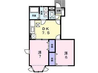 間取図 リバーサイドカーサＢ