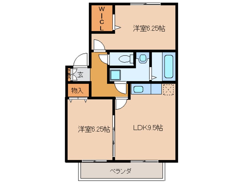 間取図 メゾン・ラ・パトリアＥ