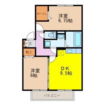 間取図 メゾン・ラ・パトリアＥ