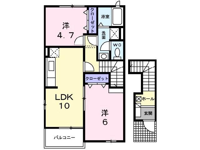 間取り図 オリーブＡ・Ｂ