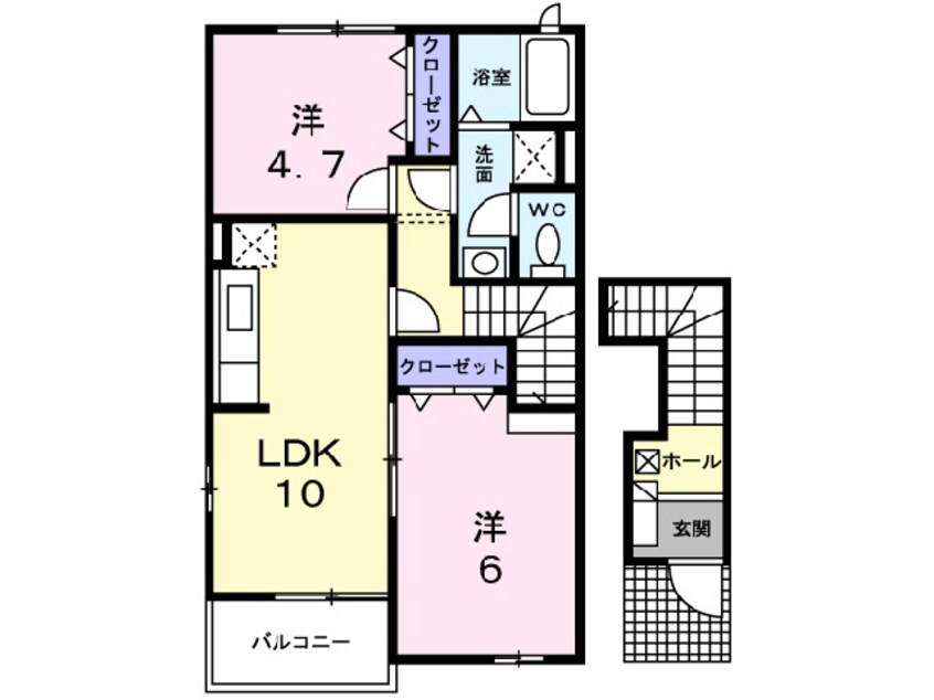 間取図 オリーブＡ・Ｂ