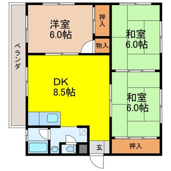 間取図 荒木ハイツ