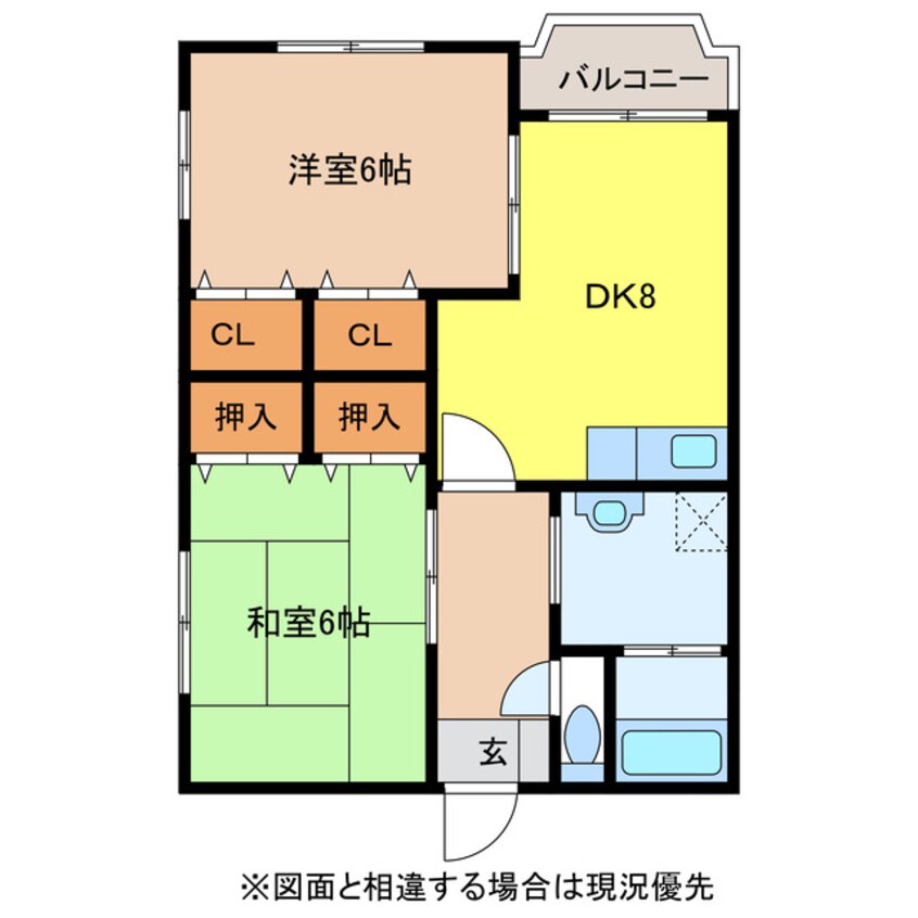 間取図 リバーサイドよざき