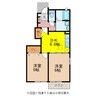 ターシャハウス 2DKの間取り