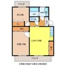 ヴェルデ中村A 2LDKの間取り