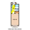 ヴェルデ中村B 1Kの間取り