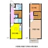 リースランド溝陸 1DK+Sの間取り