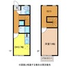 リースランド溝陸 1DK+Sの間取り