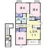 トライアンフ　マリンタウンＢ 3LDKの間取り