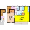 トラッド 1LDKの間取り